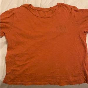 coral rvca short sleeve tee